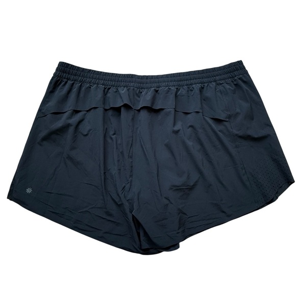 NWT! Athleta Women's Plus 3XL Black Hustle 3" Active Shorts Running Workout Gym - Picture 7 of 9